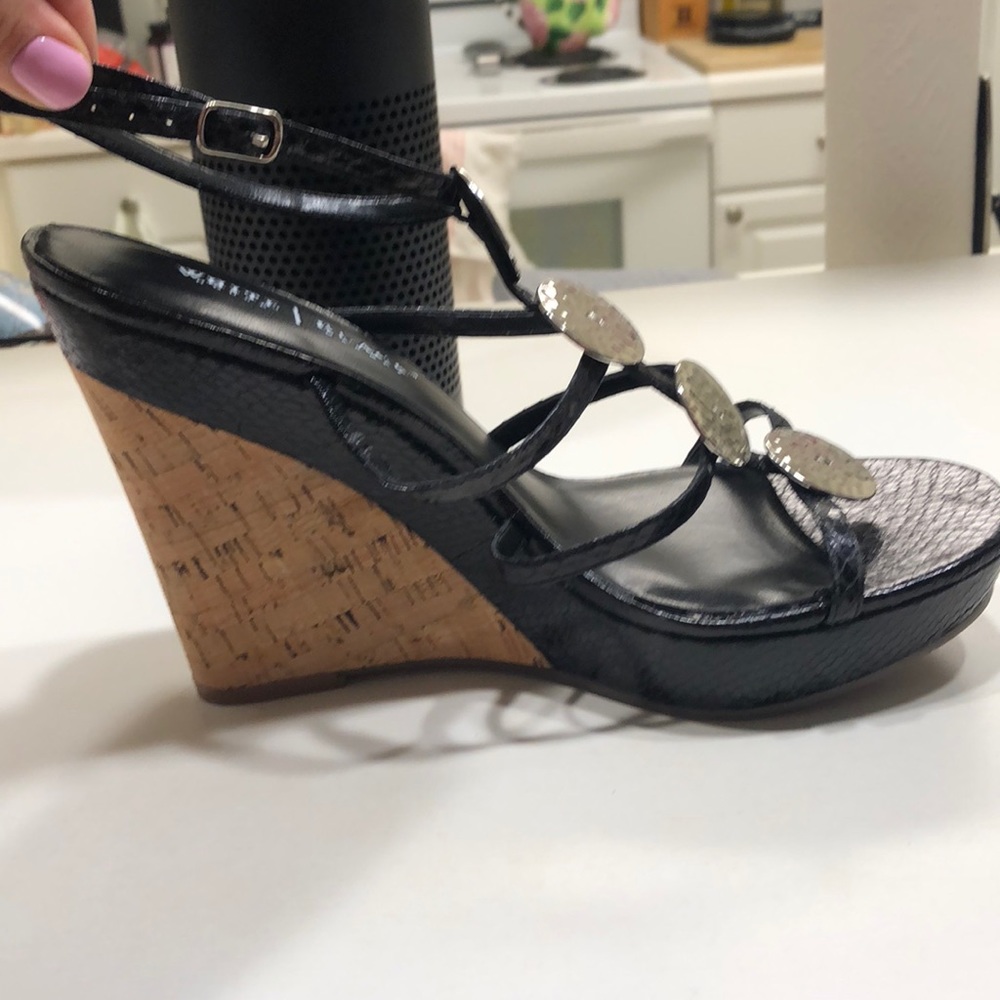 White House Black Market Wedge Sandal Size 10